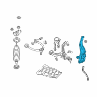 OEM 2019 Jeep Grand Cherokee Knuckle-Front Diagram - 4877658AD