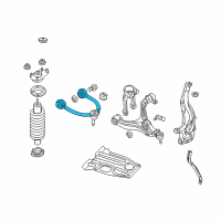 OEM 2018 Jeep Grand Cherokee Front Upper Control Arm Diagram - 68282328AA