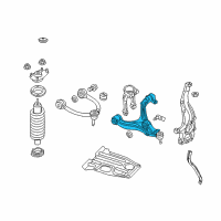 OEM 2021 Jeep Grand Cherokee Lower Control Arm Right Diagram - 68282728AC