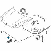 OEM BMW 740i Lock Top Part Diagram - 51-23-7-347-412