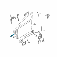OEM 2002 Nissan Frontier Check Link Assembly-Front Door R Diagram - 80430-3S500