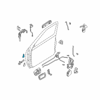 OEM 2004 Nissan Frontier Hinge Assy-Front Door Diagram - 80400-3S500