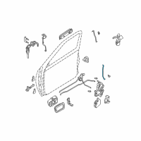 OEM 2002 Nissan Frontier Rod-Key Lock, RH Diagram - 80514-9Z400