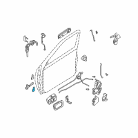 OEM 2003 Nissan Frontier Hinge Assy-Front Door Diagram - 80420-3S500