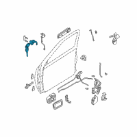 OEM 1998 Nissan Frontier Cylinder Assy-Door Lock Diagram - H0600-3J185