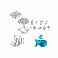 OEM Ford F-350 Super Duty Relay Assembly Diagram - EU5Z-14448-A