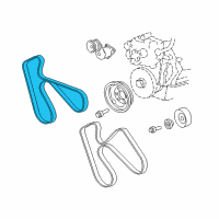 OEM 1999 Dodge Ram 1500 Belt-Accessory Drive Diagram - 53010303AC