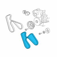 OEM 2001 Dodge Ram 2500 Belt-Accessory Drive Diagram - 53010304AC