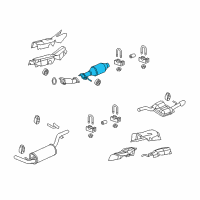 OEM Ford Focus Catalytic Converter Diagram - 8S4Z-5E212-A