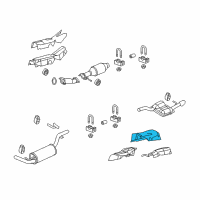 OEM 2011 Ford Focus Converter Shield Diagram - 7S4Z-54114B06-A