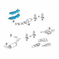 OEM 2001 Ford Focus Converter Shield Diagram - 7S4Z-5411165-A