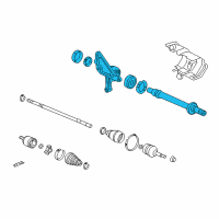 OEM 2012 Honda Accord Shaft Assembly, Half Diagram - 44500-TA1-A00