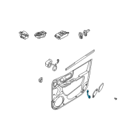 OEM Hyundai Santa Fe Bulb Assembly-Door Lamp, LH Diagram - 92631-26000