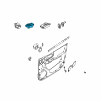 OEM Hyundai Santa Fe Switch Assembly-Mirror Remote Control Diagram - 93530-26020