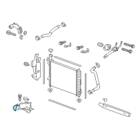 OEM 2008 GMC Acadia Overflow Hose Diagram - 25834601