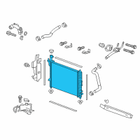 OEM 2010 Saturn Outlook Radiator Diagram - 84079536