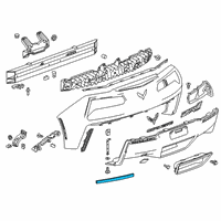 OEM 2018 Chevrolet Corvette Reflector Diagram - 84031887