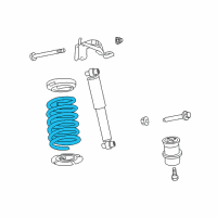 OEM 2008 Lincoln MKZ Coil Spring Diagram - 8H6Z-5560-B