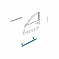 OEM 2008 Infiniti FX35 Moulding-Front Door, RH Diagram - 80870-CL70A