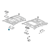 OEM 2012 Honda Civic Holder Assy., Sunvisor *NH686L* (WARM GRAY) Diagram - 88217-TR0-A01ZB