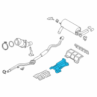 OEM 2018 BMW 328d Fuel Tank Heat Insulation Diagram - 51-48-7-241-774