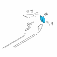 OEM 2016 BMW 228i Cover, B-Column Upper Left Diagram - 51-43-7-326-257