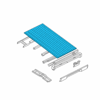 OEM 1998 Nissan Frontier Panel-Floor, Center Diagram - 93512-3S530