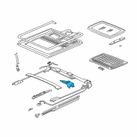 OEM Acura RL Motor Assembly, Sunroof Diagram - 70450-SP0-661