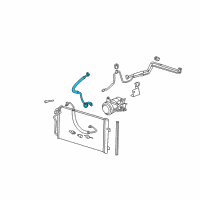 OEM 2009 Buick Lucerne Hose Asm-A/C Compressor Diagram - 25994170