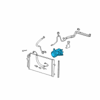 OEM 2010 Cadillac DTS Compressor Diagram - 21992588