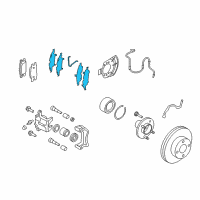 OEM Nissan Versa Hardware Kit-Front Disc Brake Pad Diagram - D1080-1HL0A