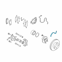 OEM 2014 Nissan Versa Hose Assy-Brake, Front Diagram - 46210-1HK0A