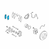 OEM 2019 Nissan Versa Front Brake Pads Kit Diagram - D1060-1HL0B