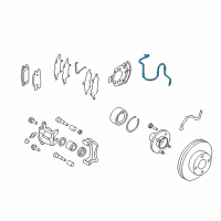 OEM Nissan Versa Sensor Assembly-Anti SKID, Front Diagram - 47910-1HA0A