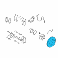 OEM 2018 Nissan Versa Rotor-Disc Brake, Front Diagram - 40206-1HL0C