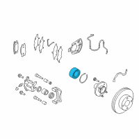 OEM 2015 Nissan Versa Bearing Wheel Front Diagram - 40210-1HM0A