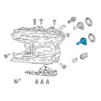 OEM 2020 Ford F-150 High Beam Bulb Diagram - BE8Z-13N021-B