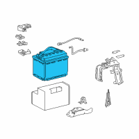 OEM 2016 Lexus NX300h Battery Diagram - 28800-36131