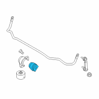 OEM 2011 BMW 535i GT Stabilizer Rubber Mounting Diagram - 33-55-6-797-888