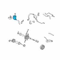 OEM 2007 Honda Civic Tank, Power Steering Oil Diagram - 53701-SNA-A01