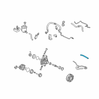 OEM Honda Civic Hose B, Power Steering Return Diagram - 53735-SNA-A01