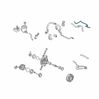 OEM Honda Civic Pipe C, Return (10MM) Diagram - 53722-SNA-A00