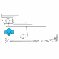 OEM 2003 Dodge Ram 1500 Fog Lamp And Bracket Diagram - 55077475AE