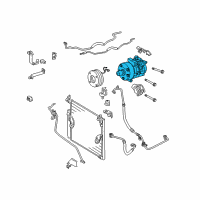 OEM Toyota 4Runner Compressor Assembly Diagram - 88320-35691-84