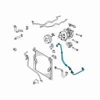 OEM Toyota 4Runner Suction Line Diagram - 88704-60340