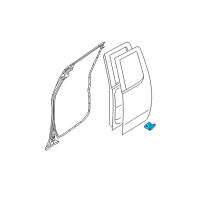 OEM Nissan Male Assembly-DOVETAIL Lower RH Diagram - 82474-ZP50A