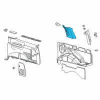 OEM 2002 Ford Excursion Pillar Panels Diagram - 2C7Z7824356AAB