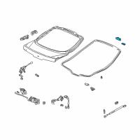 OEM Acura Hinge, Passenger Side Tailgate Diagram - 68210-ST7-Z00ZZ