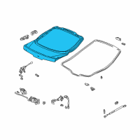 OEM Acura Tailgate Diagram - 68100-ST7-R01ZZ