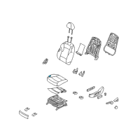 OEM 2011 Hyundai Sonata Pad Assembly-Front Seat Cushion Driver Diagram - 88150-3Q000